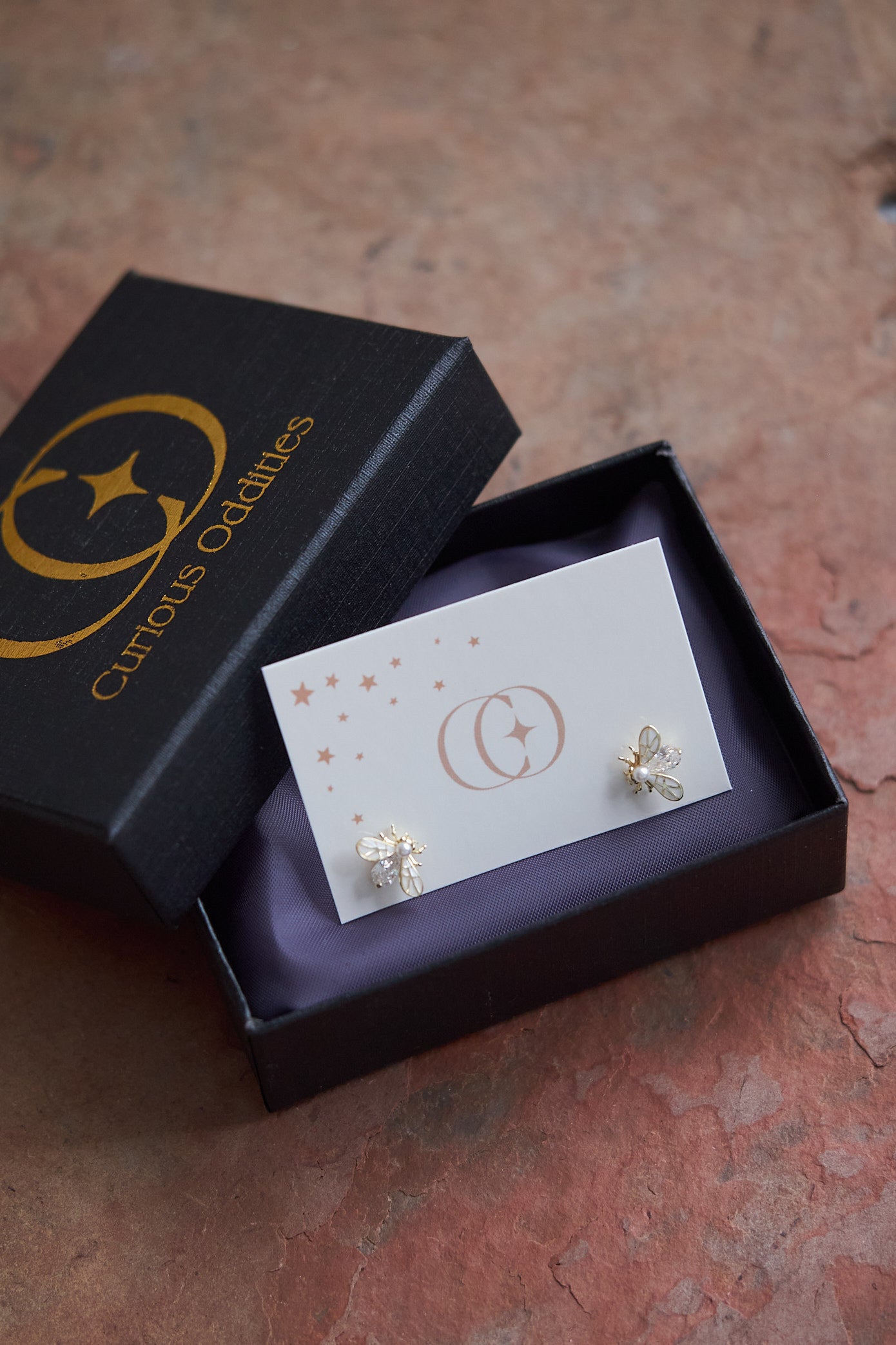 Firefly pearl earrings
