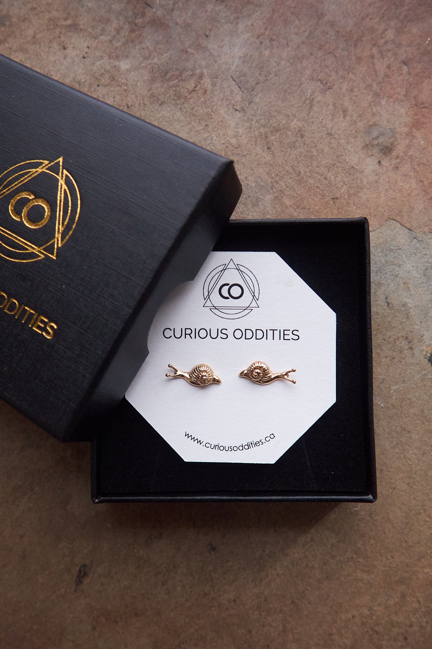 Cute Tiny Snail Stud Earrings