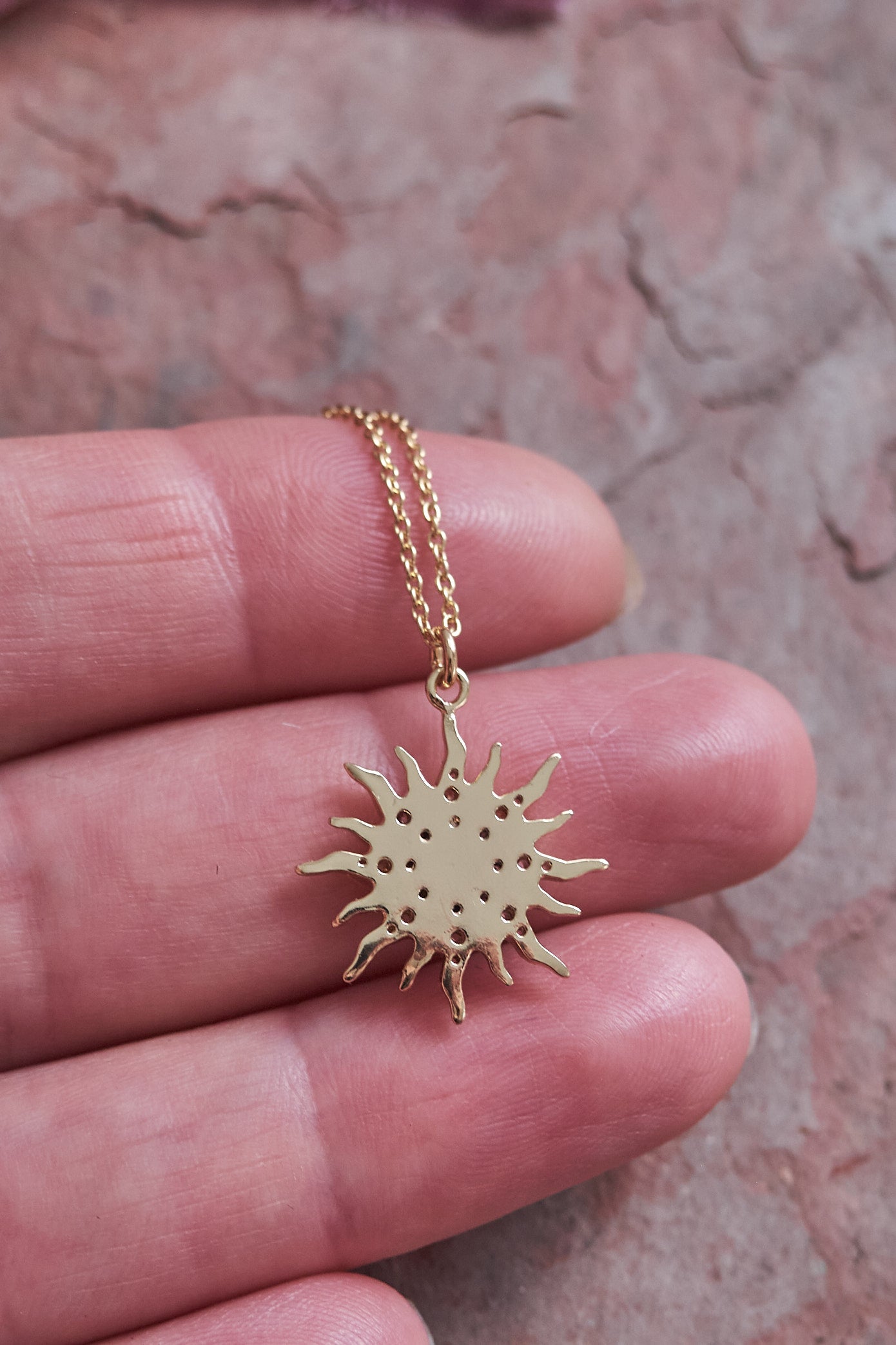 Sun opal necklace