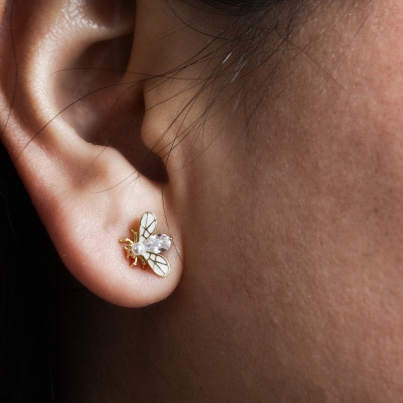 Firefly pearl earrings