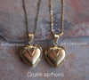Heart picture locket necklaces