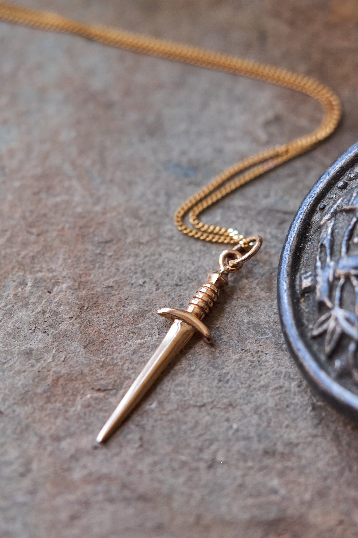 Bronze Dagger Necklace