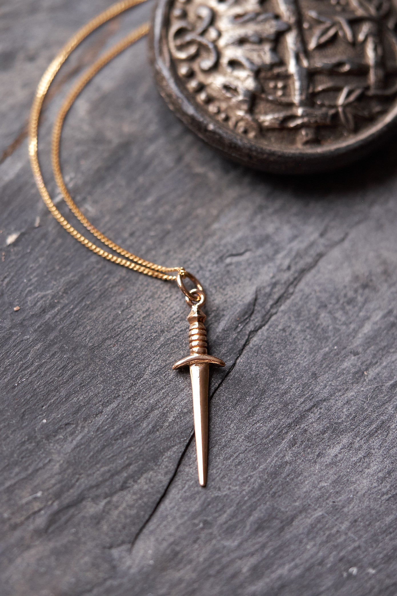 Bronze Dagger Necklace