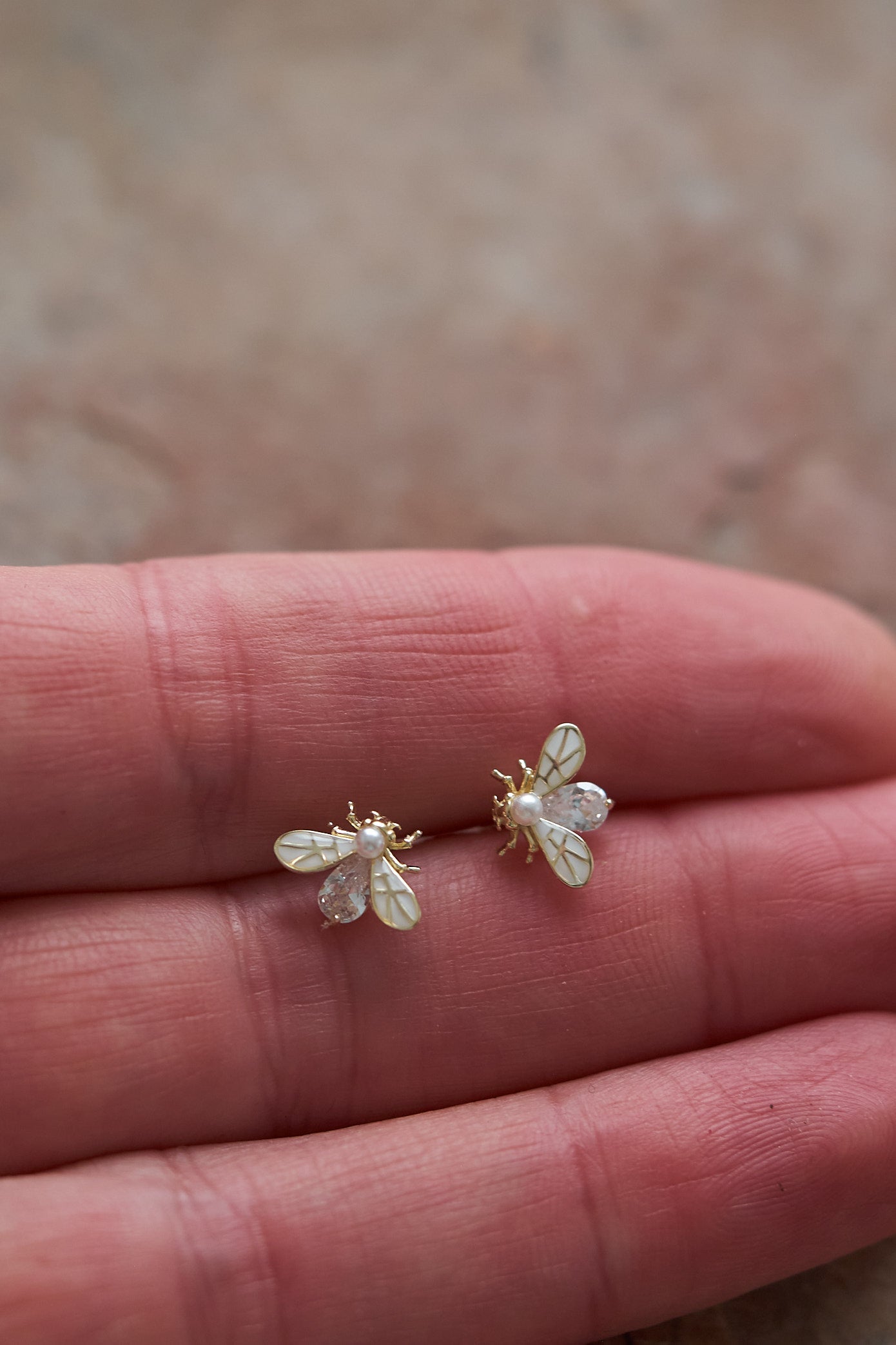 Firefly pearl earrings