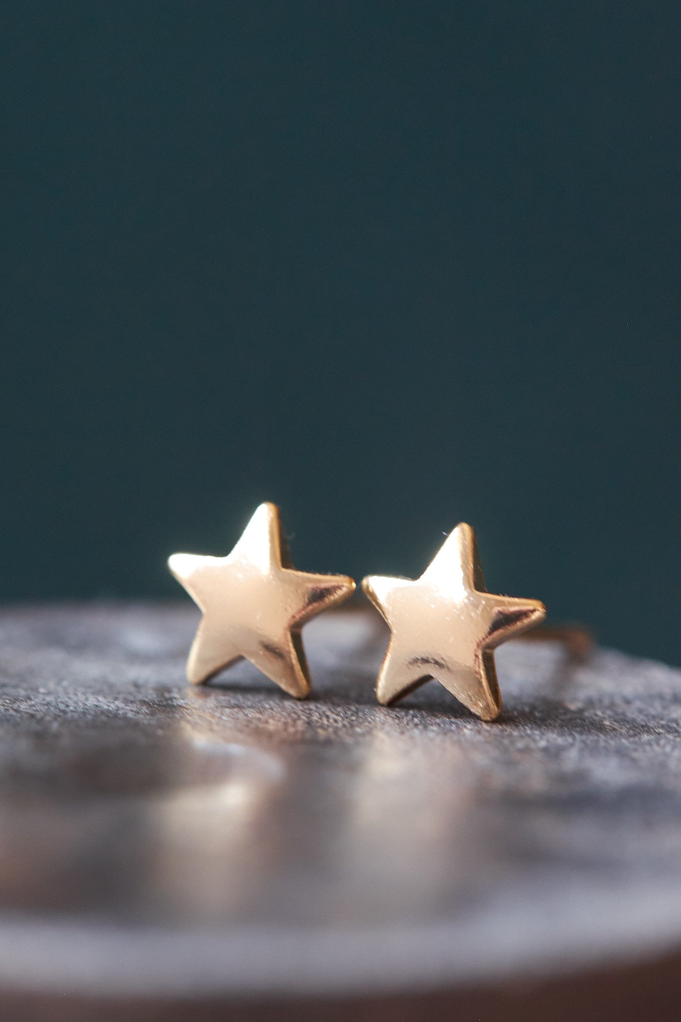 Golden Star Stud Earrings