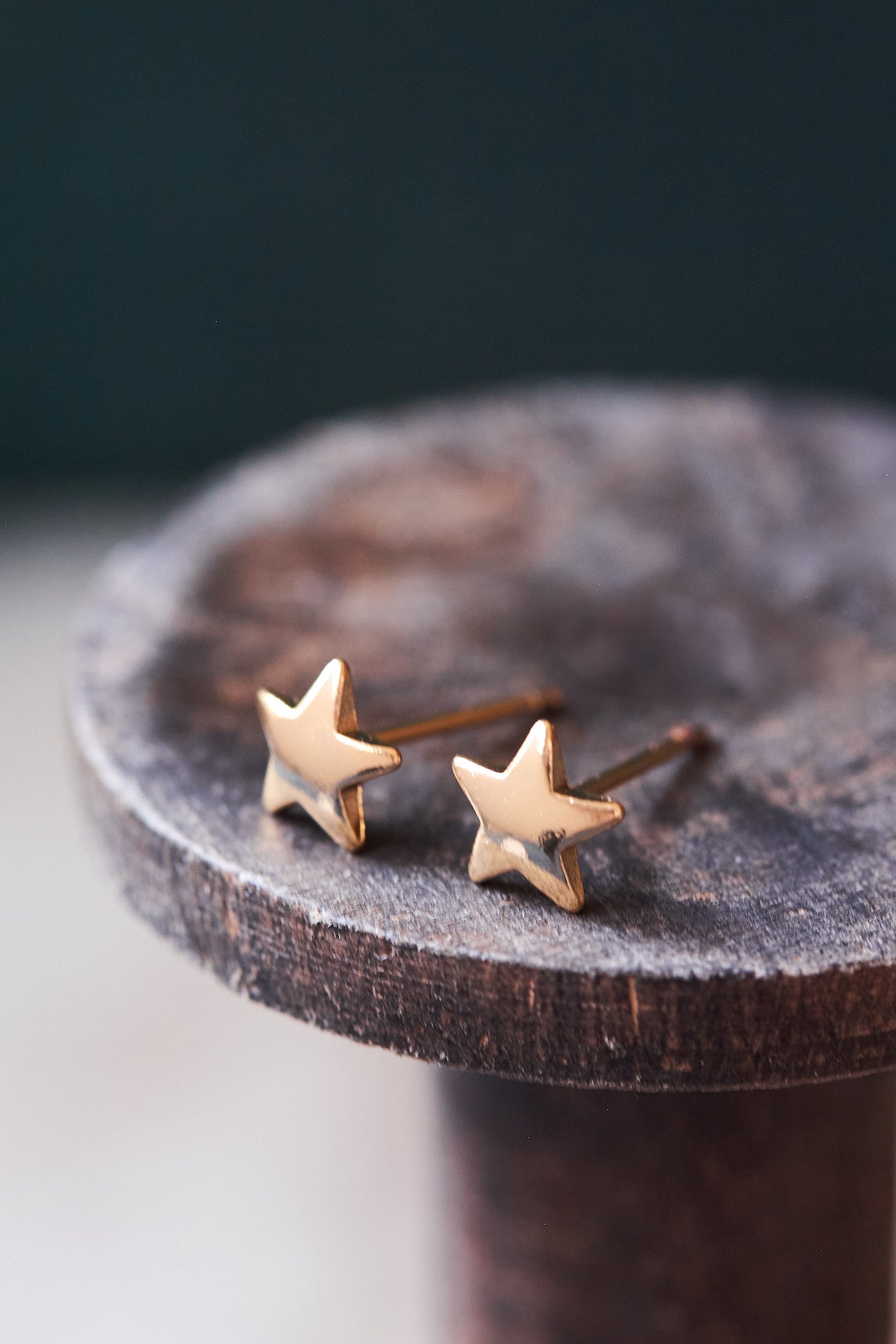 Golden Star Stud Earrings