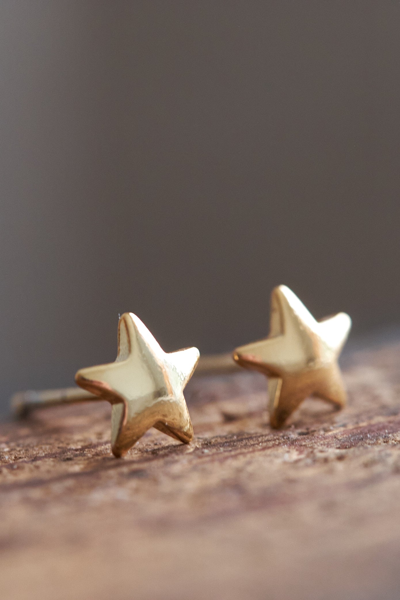 Golden Star Stud Earrings