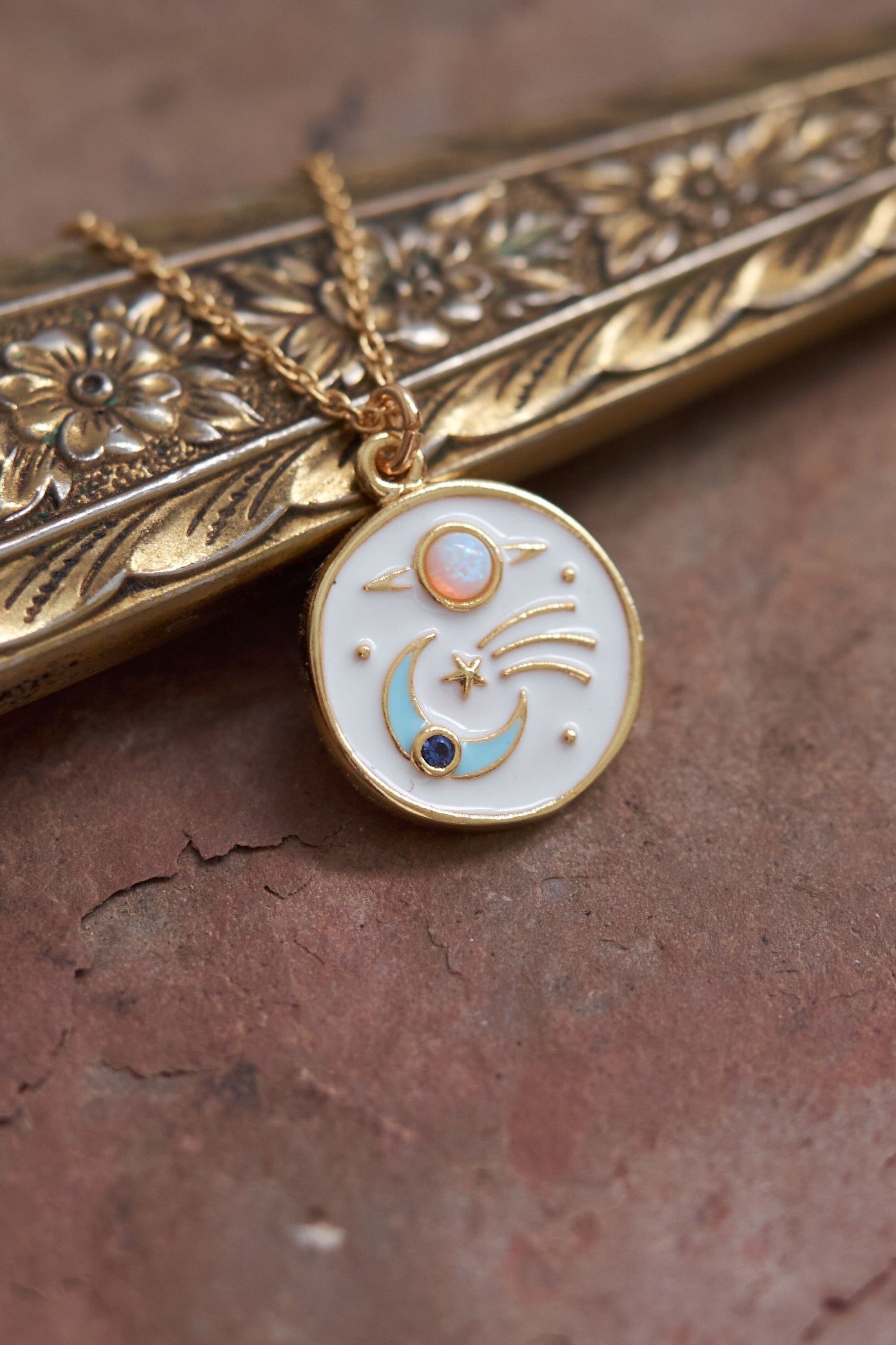 Milky Way opal necklace