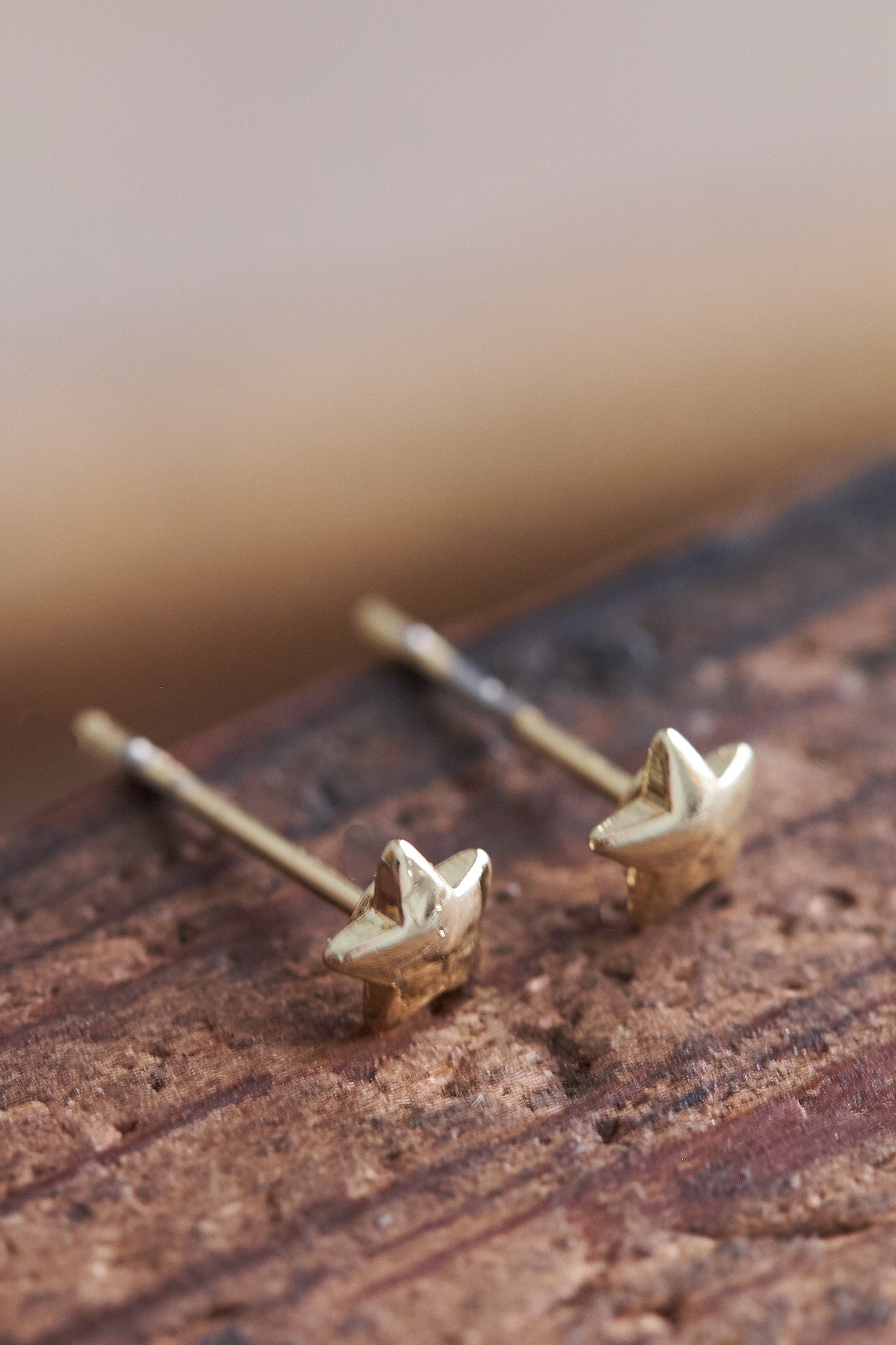 Golden Star Stud Earrings