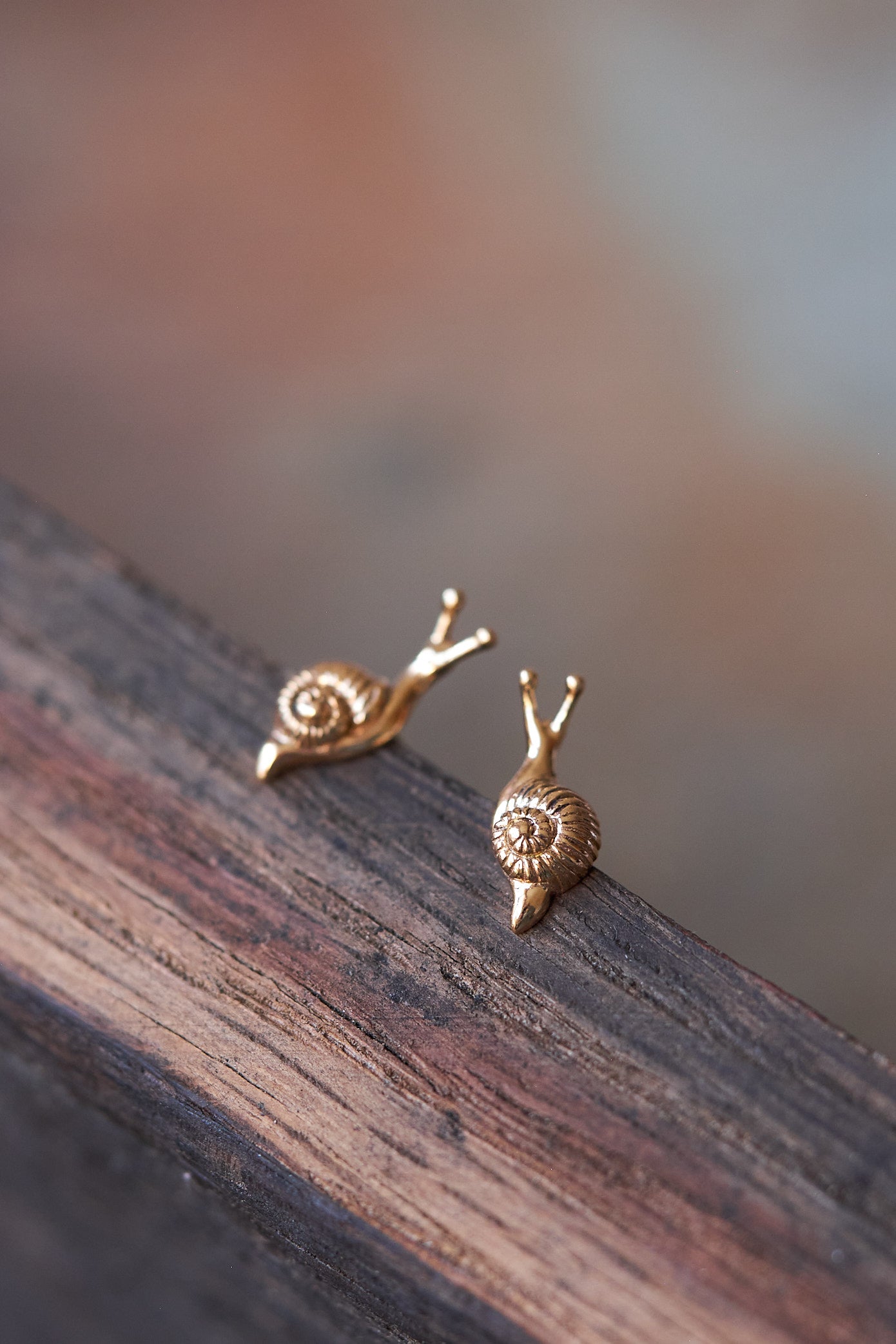 Cute Tiny Snail Stud Earrings