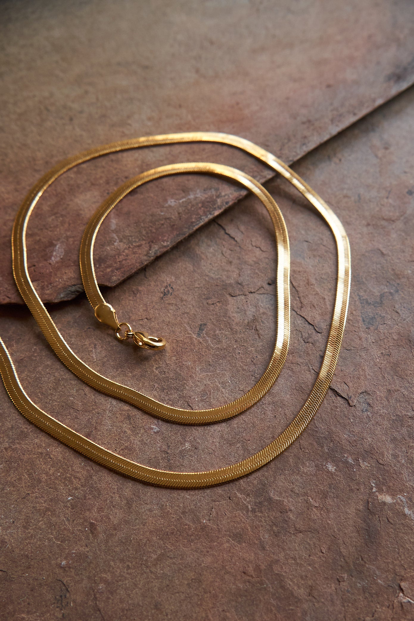 Gold Snake Chain Necklace