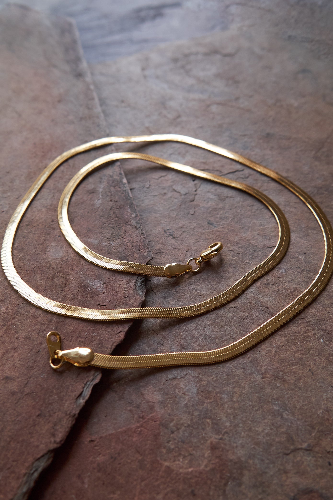 Gold Snake Chain Necklace