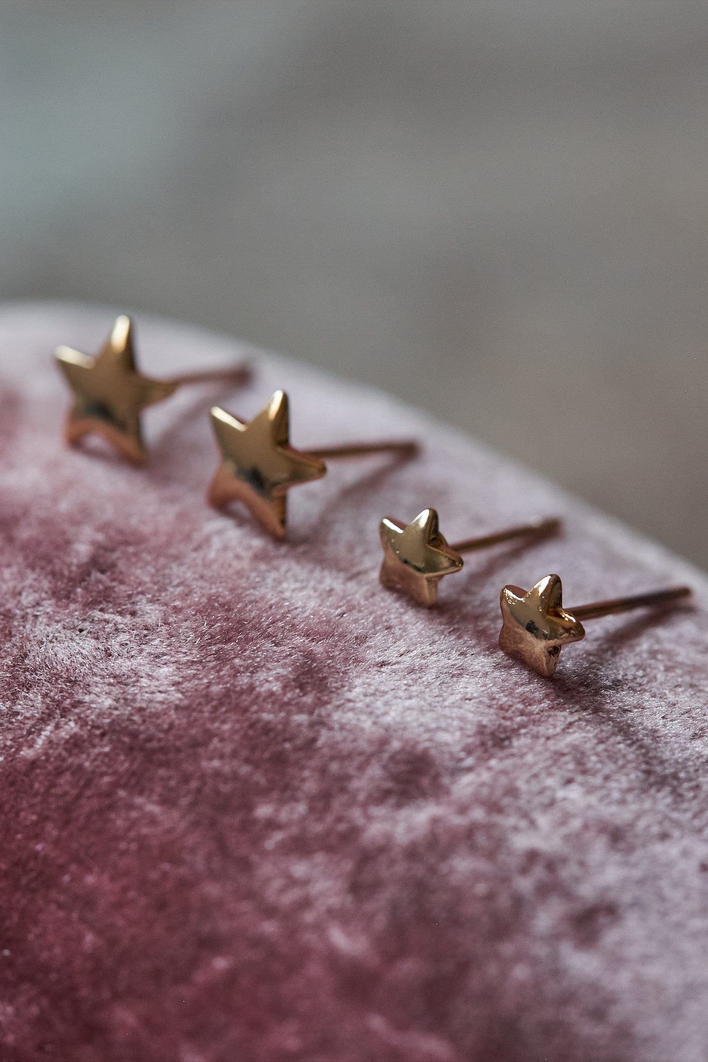 Golden Star Stud Earrings