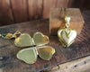 4 leaf clover lucky heart necklace for pictures